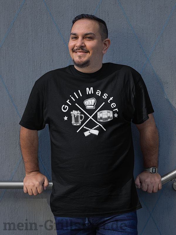 Grillmaster Black schwarz Chef am grill Master des Grills mein Grillshirt bbq liebe griller geschenk online shoppen