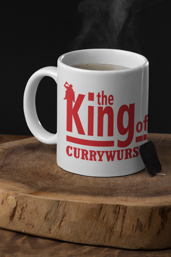 King of currywurst tasse geschenk grillfans grillshirt